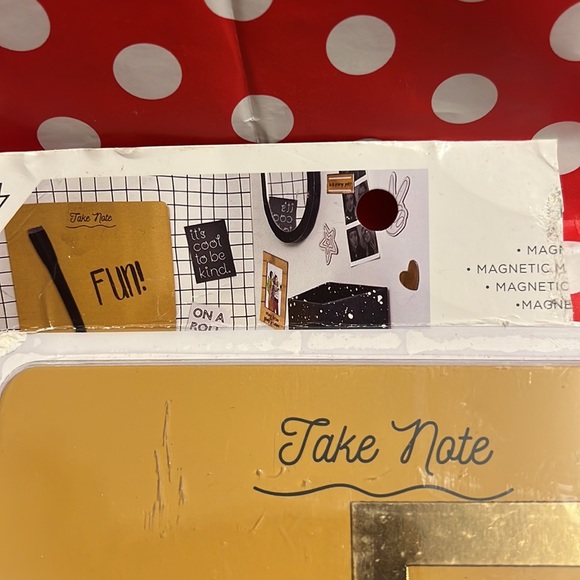 New Paper Riot Co Magnetic School Locker Black & Gold Mirror Magnets Frames Set - Picture 4 of 5